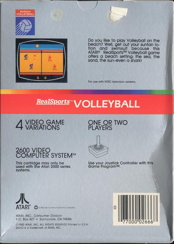 RealSports Volleyball - Box Back