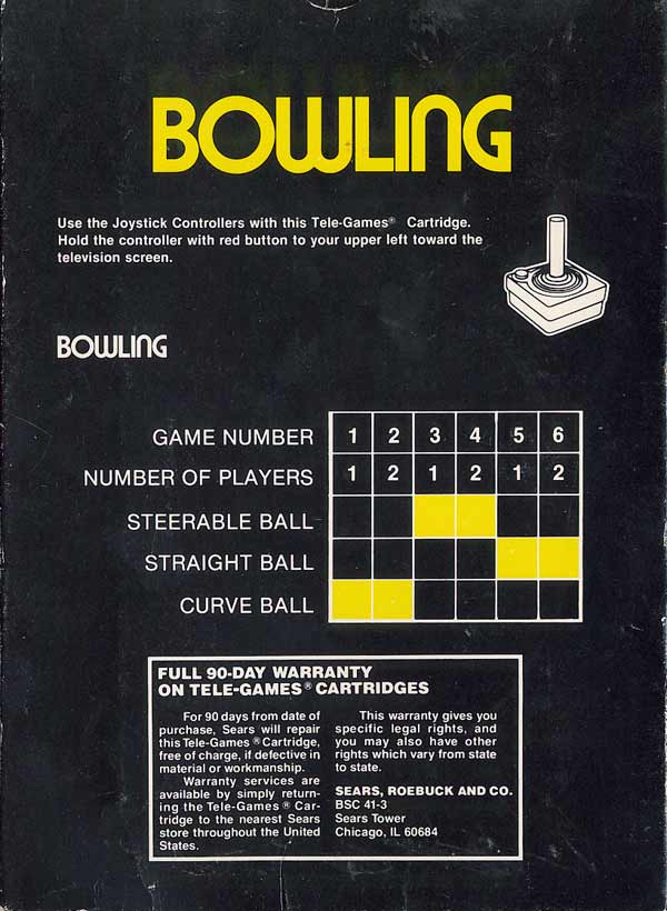Bowling - Box Back