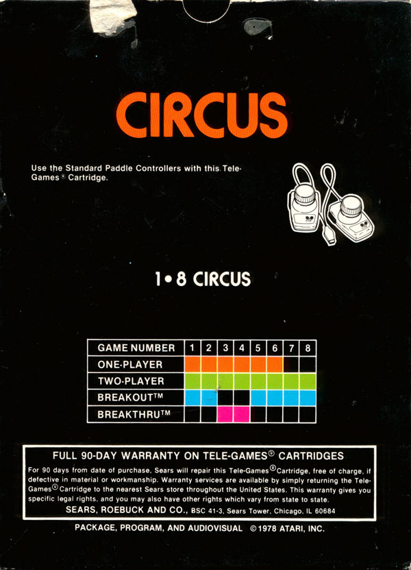 Circus - Box Back