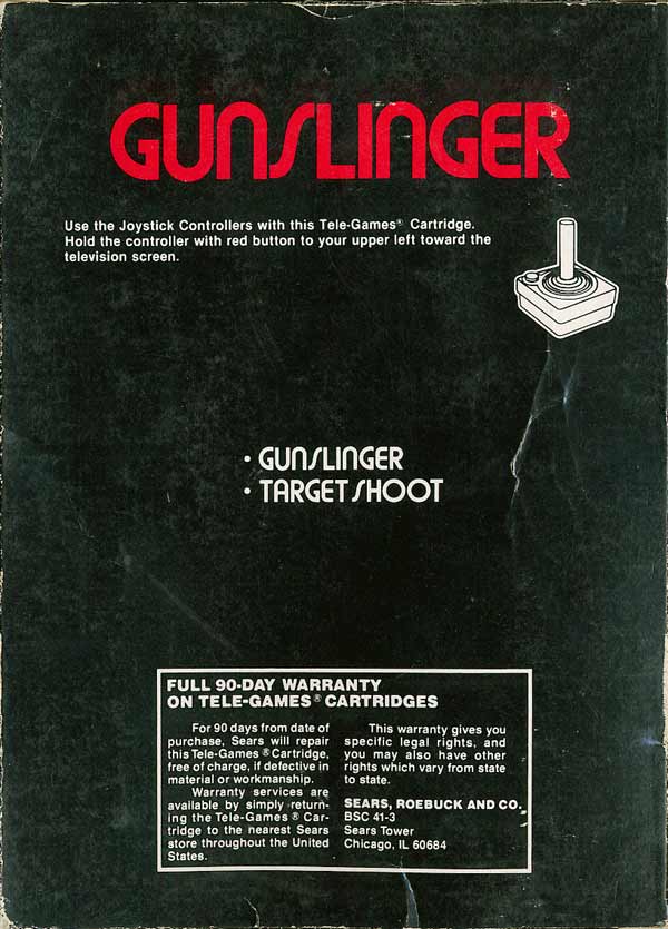 Gunslinger - Box Back