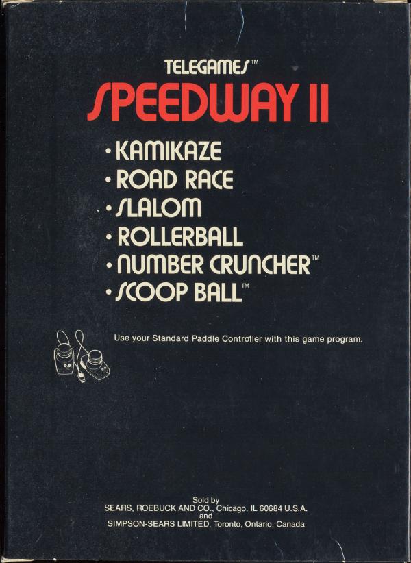 Speedway II - Box Back
