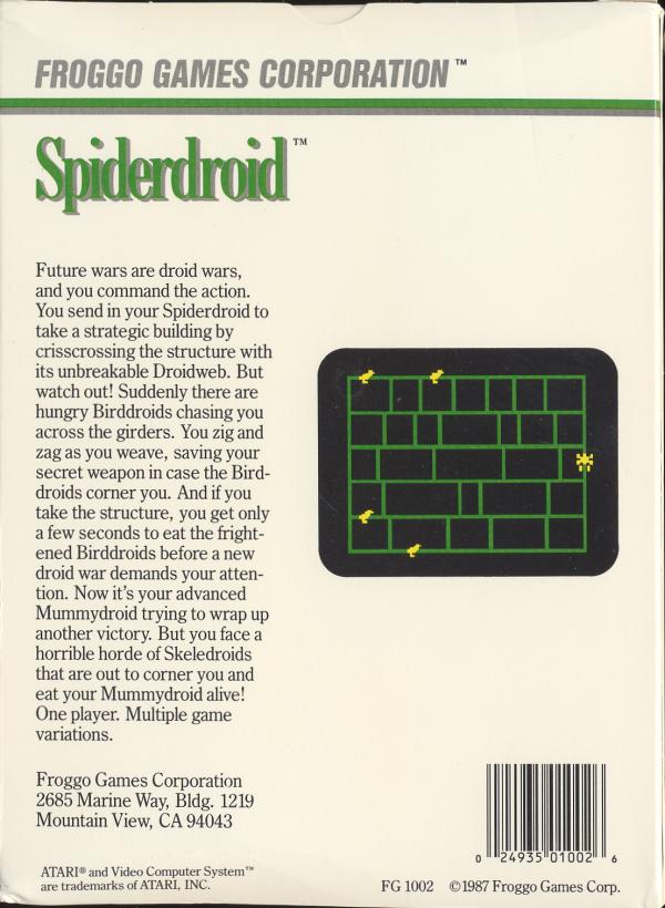 Spiderdroid - Box Back