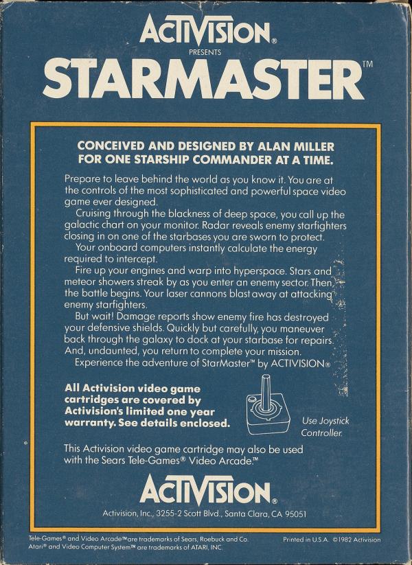 Starmaster - Box Back
