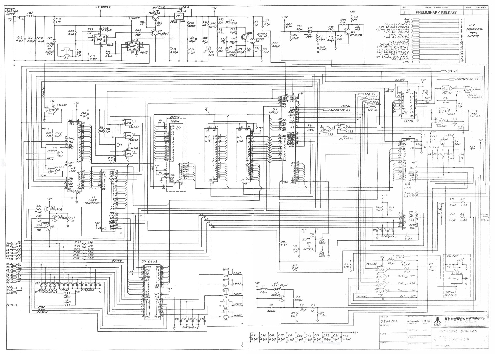 Atari 7800 Board