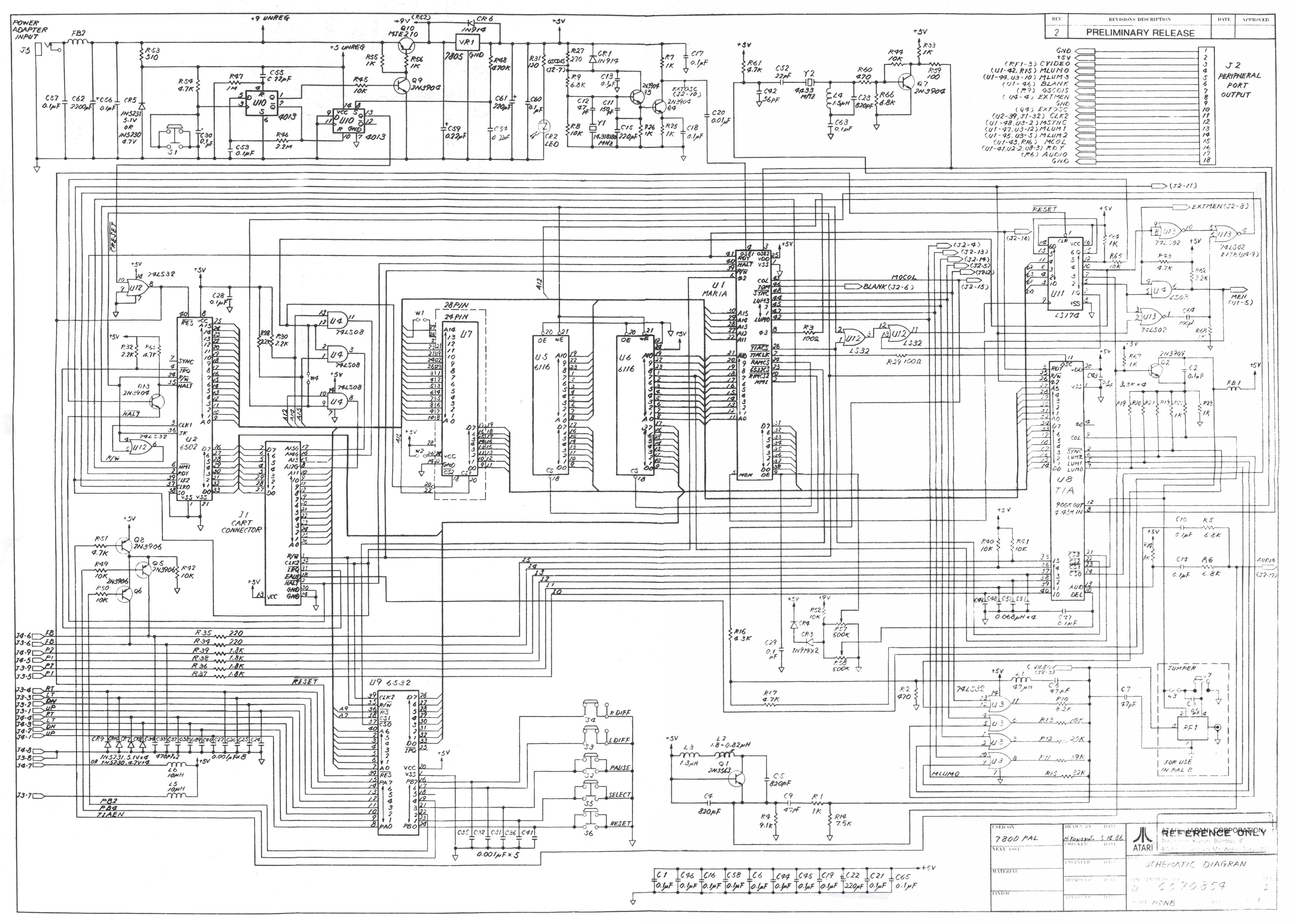 Atari 7800 Board