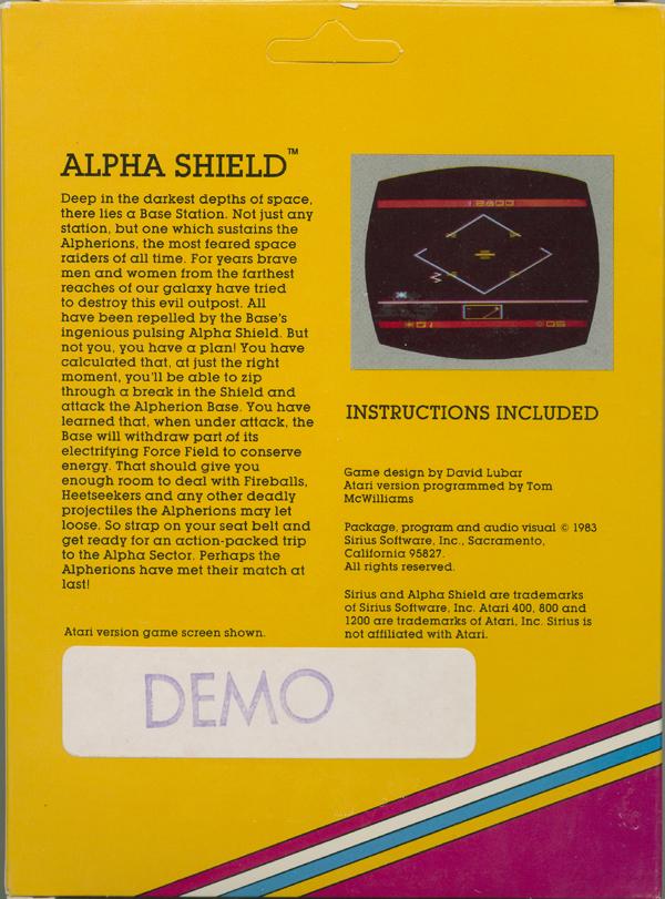 Alpha Shield - Box Back