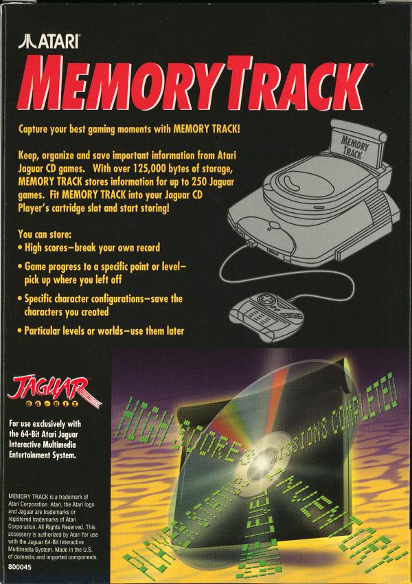 Memory Track - Box Back