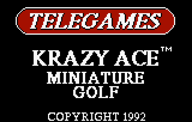Krazy Ace Miniature Golf - Screenshot