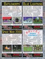 Page 13, Battlemorph, Blue Lightning, Brutal Sports Football, Space War 2000