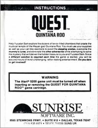 Quest for Quintana Roo - Manual